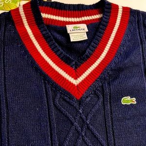 Beautiful Lacoste V Neck sweater